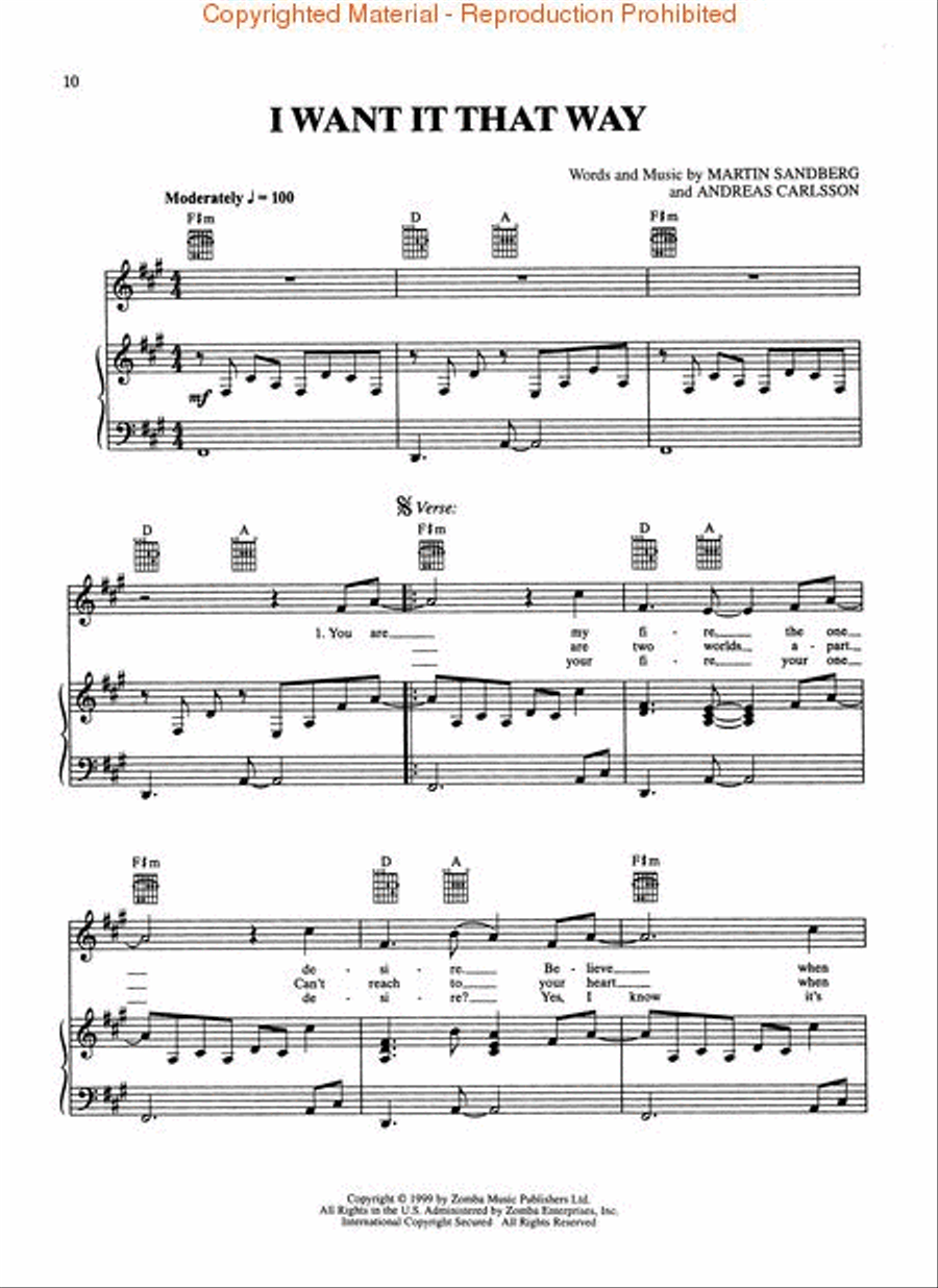 Backstreet Boys – The Hits: Chapter One Piano, Vocal, Guitar scores gallery preview page 2