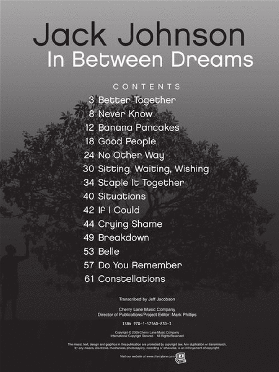 Jack Johnson – In Between Dreams Electric Guitar scores gallery preview page 3