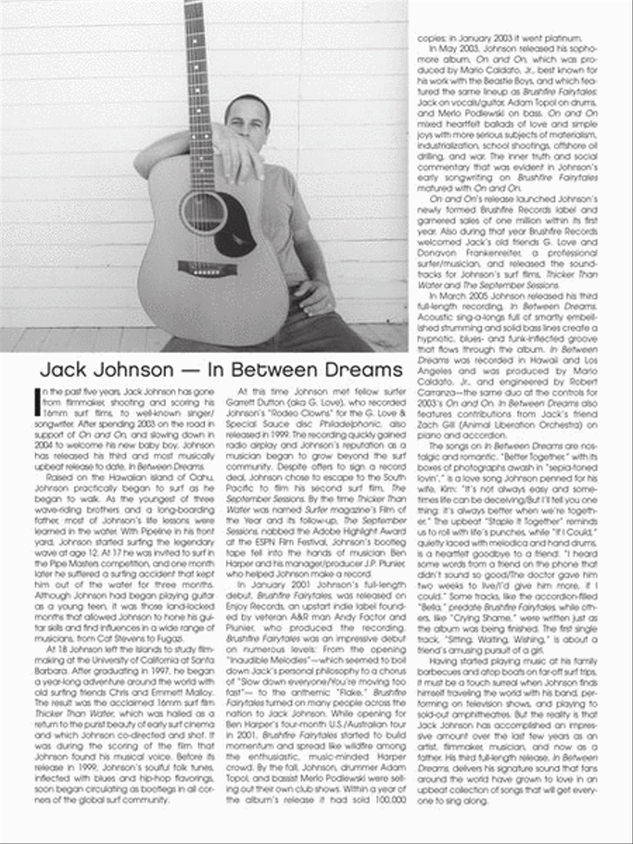 Jack Johnson – In Between Dreams Electric Guitar scores gallery preview page 4