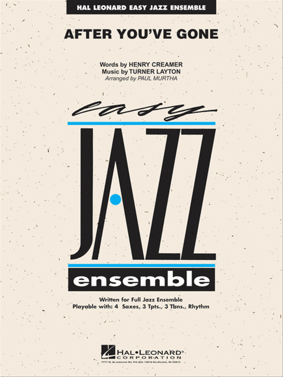 After You've Gone Jazz Ensemble scores gallery preview page 1