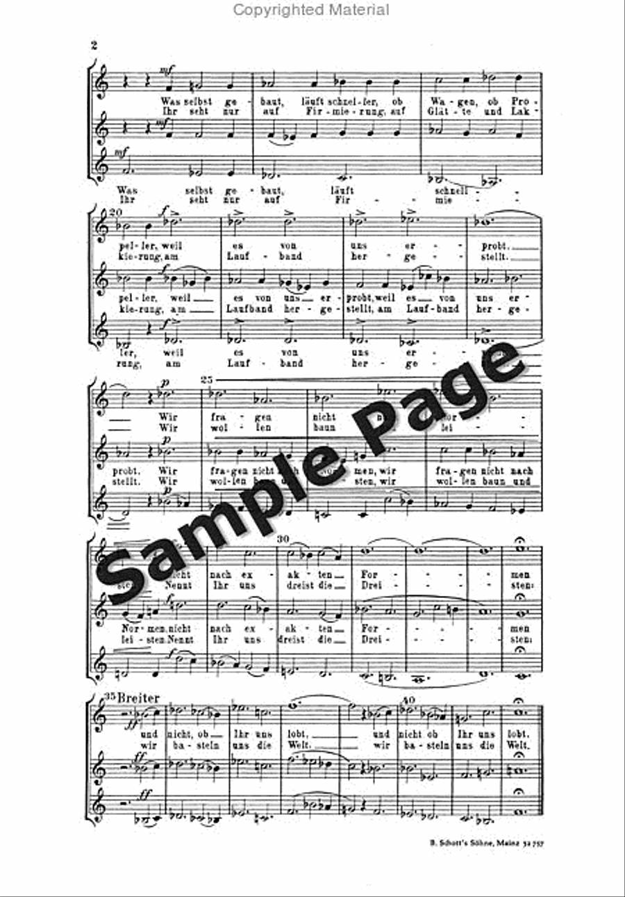 Bastellied Bastellied 3-Part scores gallery preview page 3