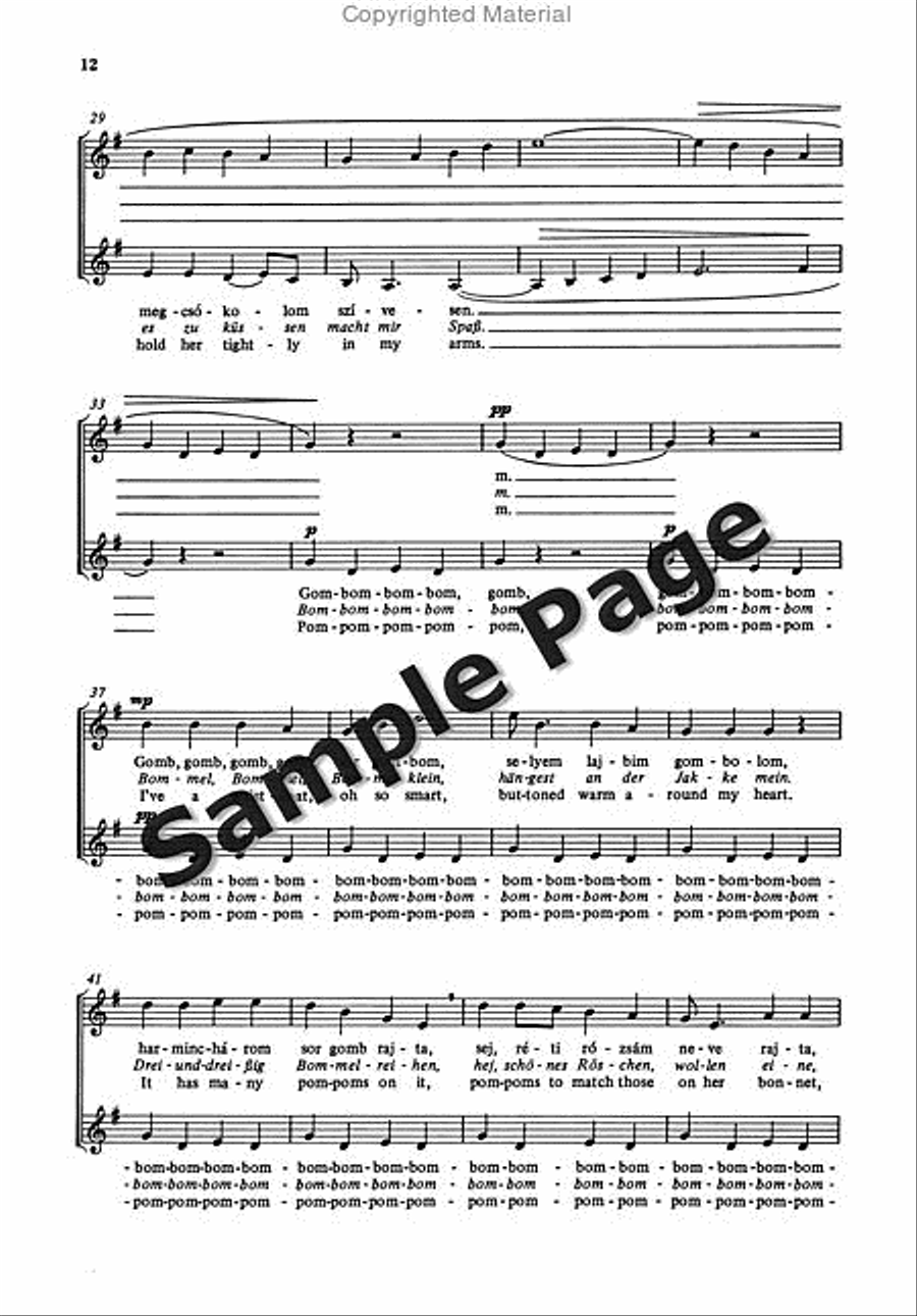 Songs from Matraszentimre SSAA scores gallery preview page 12