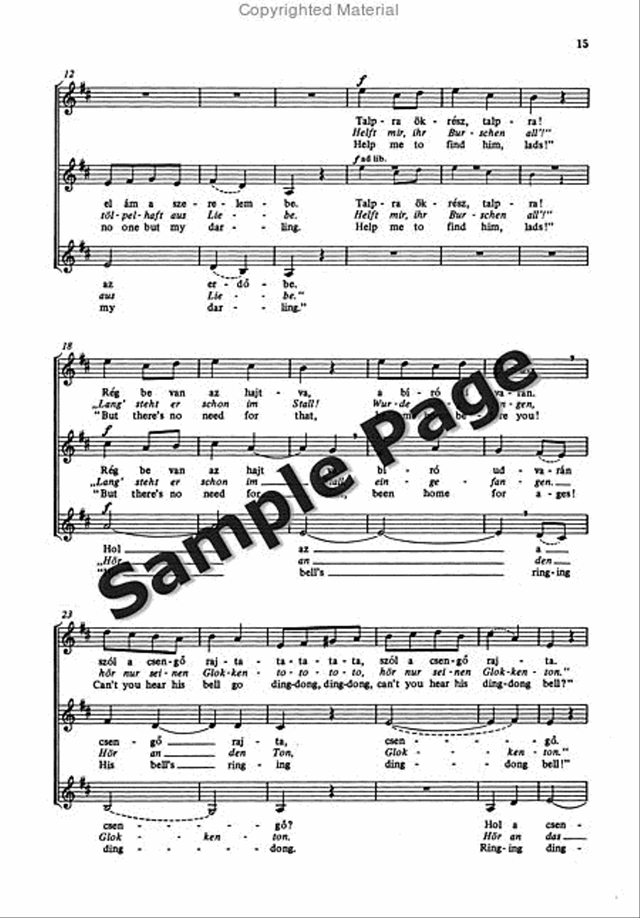 Songs from Matraszentimre SSAA scores gallery preview page 15