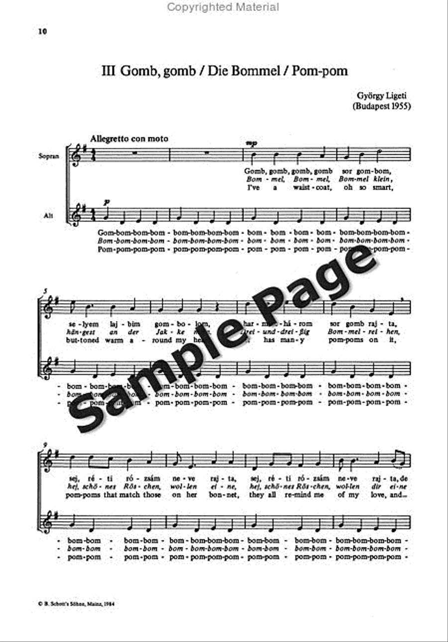 Songs from Matraszentimre SSAA scores gallery preview page 10