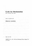 Cycle For Declamation