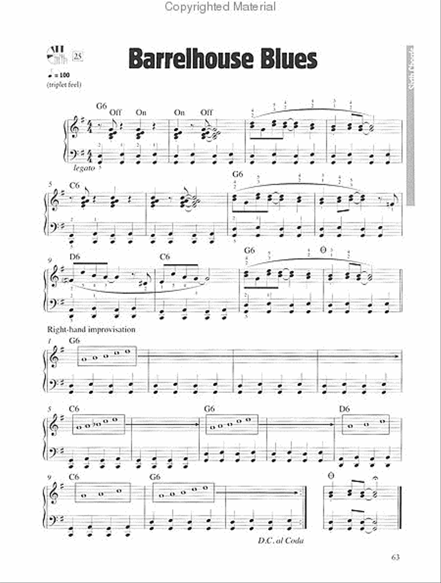 Improvising Blues Piano Piano Method scores gallery preview page 3