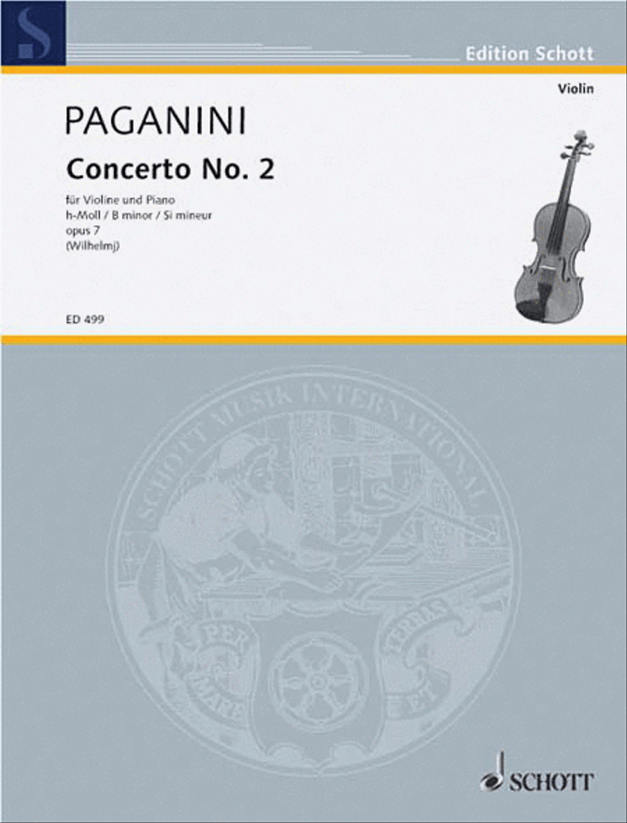 Concerto No. 2, Op. 7 in B Minor Violin Solo scores gallery preview page 1