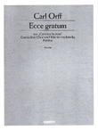 Ecce Gratum (carmina Burana) 2pf Sc