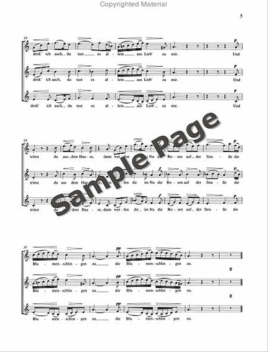 12 Songs - Volume 2, No. 4-6 SSA scores gallery preview page 6