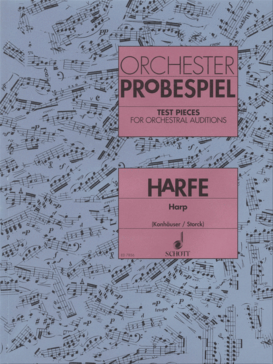 Test Pieces for Orchestral Auditions Harp Harp scores gallery preview page 1