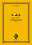 Organ Concerto 6 Op. 4/6 Bfl Maj