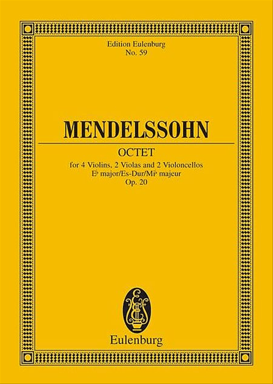 Octet in E-Flat Major, Op. 20 Cello scores gallery preview page 1