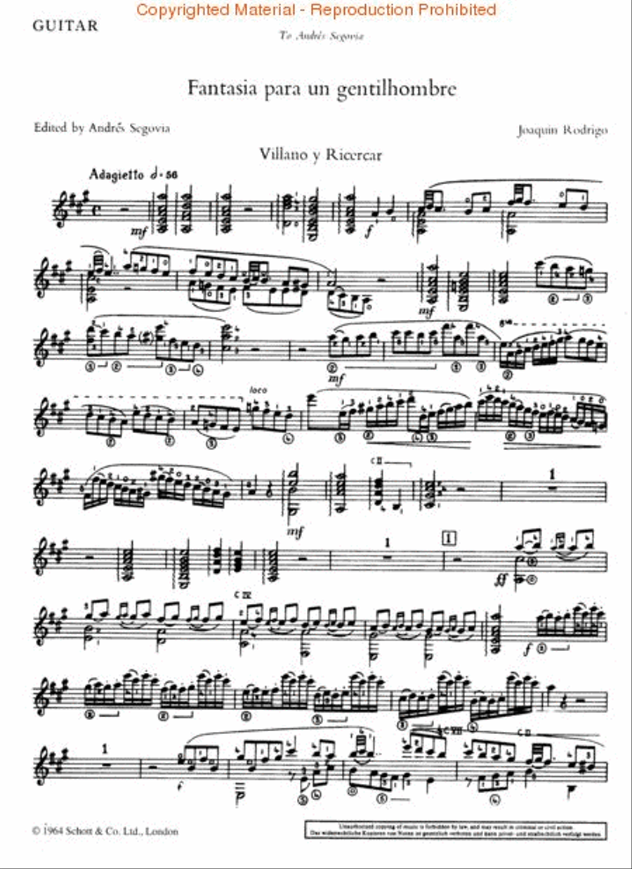 Fantasia para un Gentilhombre (1954) Acoustic Guitar scores gallery preview page 2