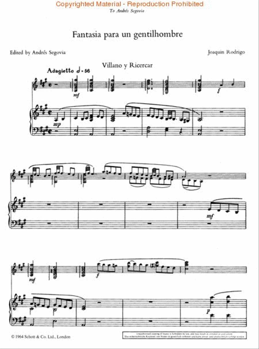 Fantasia para un Gentilhombre (1954) Acoustic Guitar scores gallery preview page 3