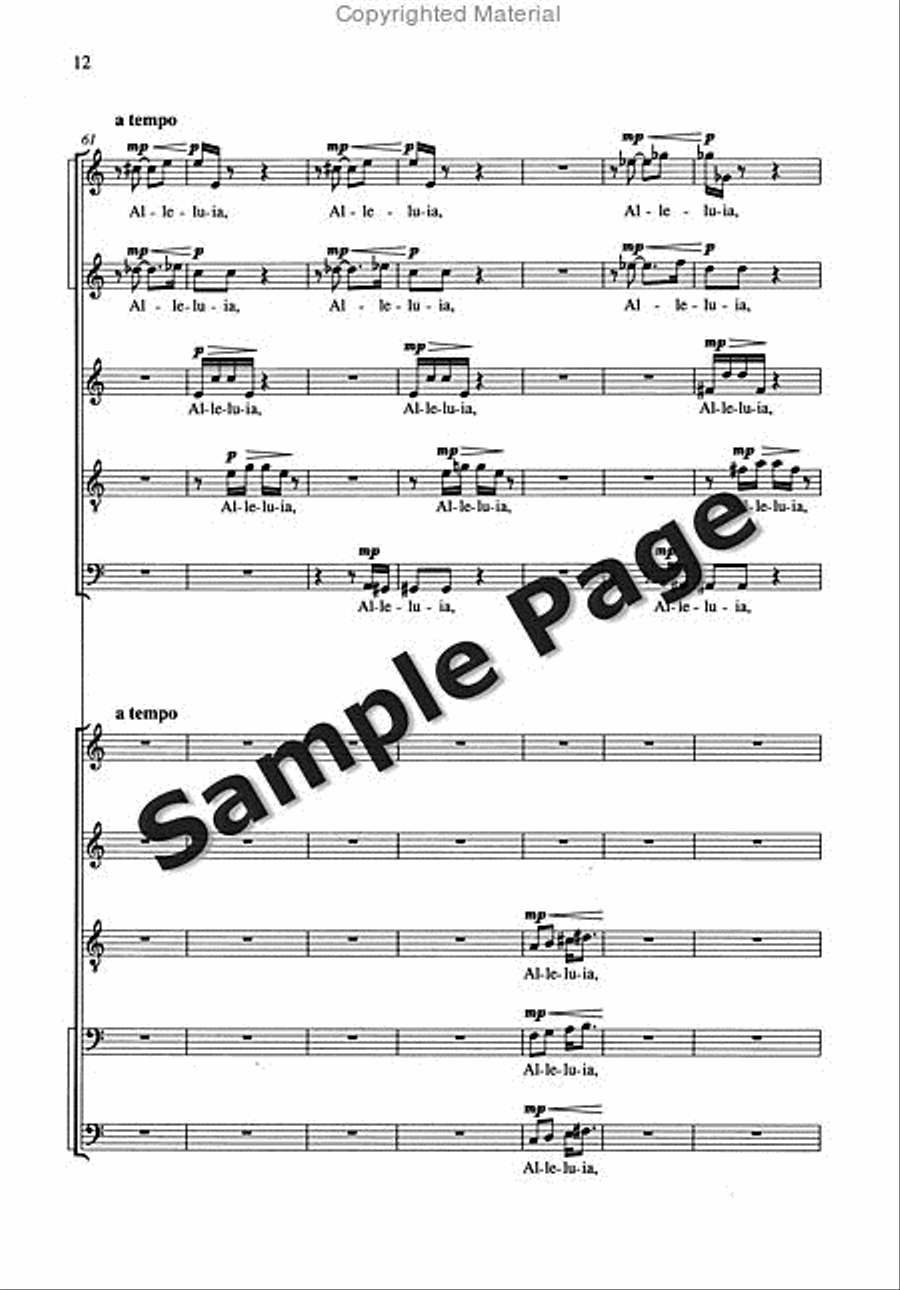 Nunc Dimittis 2 Mixed Choruses SSATB scores gallery preview page 13