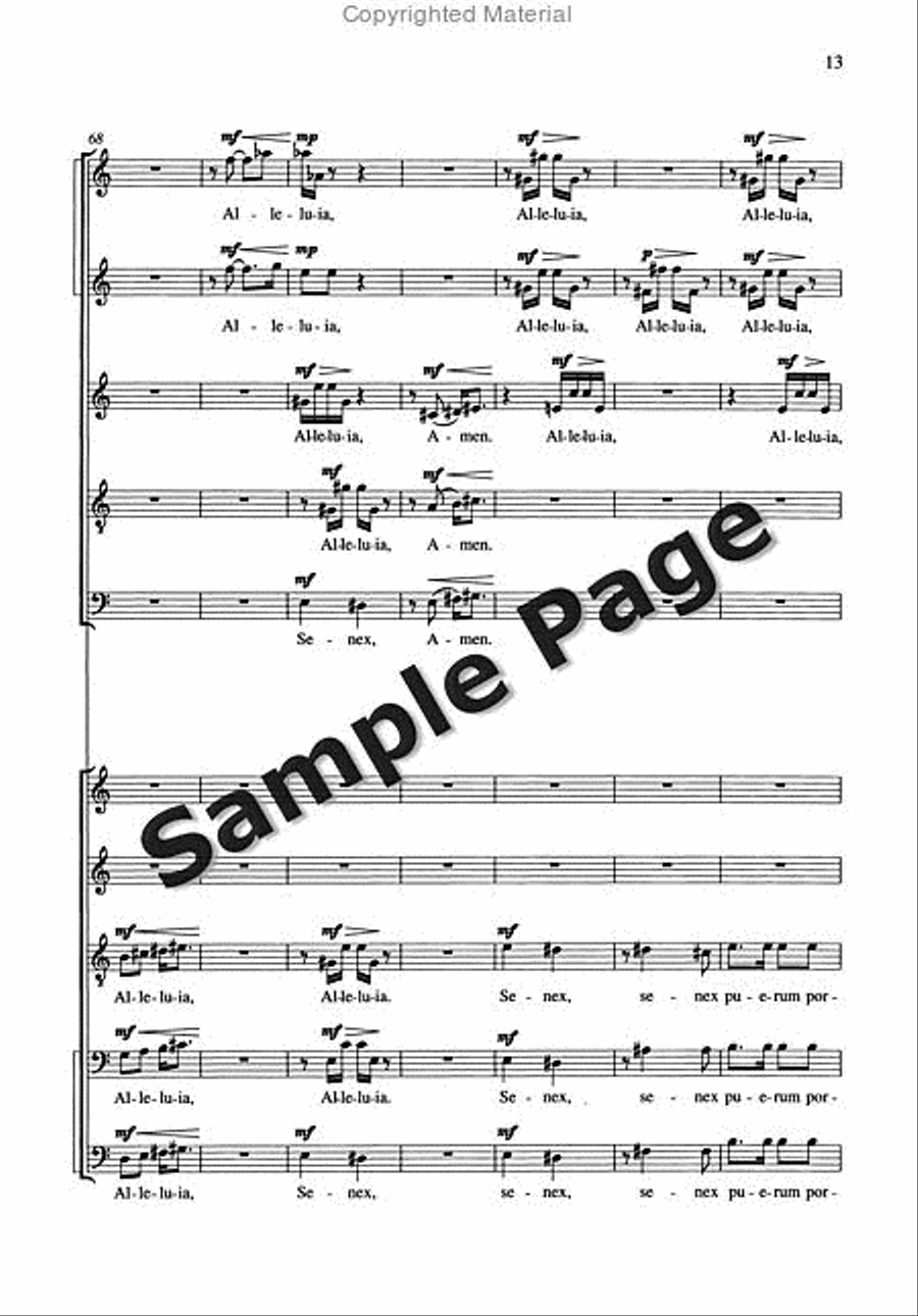 Nunc Dimittis 2 Mixed Choruses SSATB scores gallery preview page 14