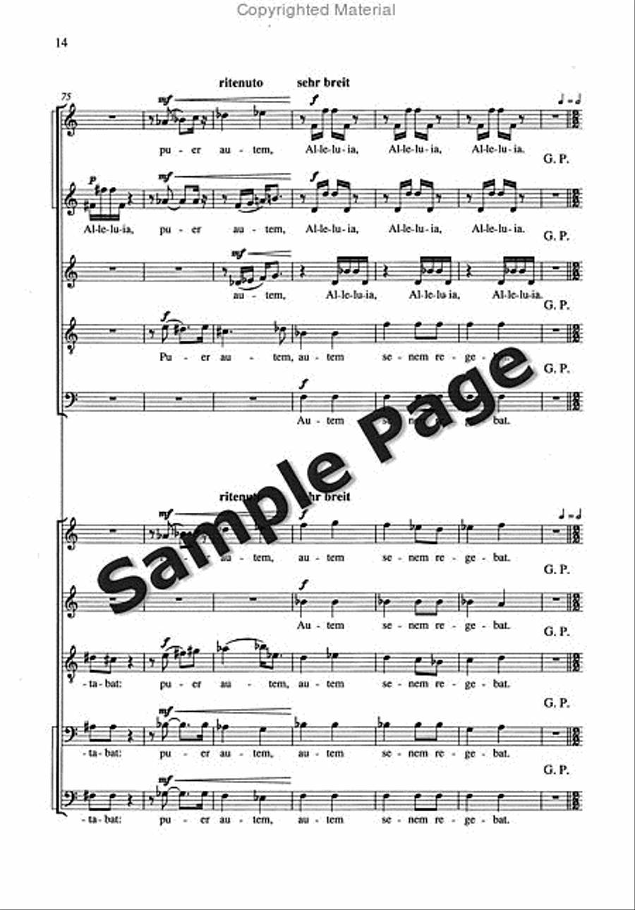 Nunc Dimittis 2 Mixed Choruses SSATB scores gallery preview page 15