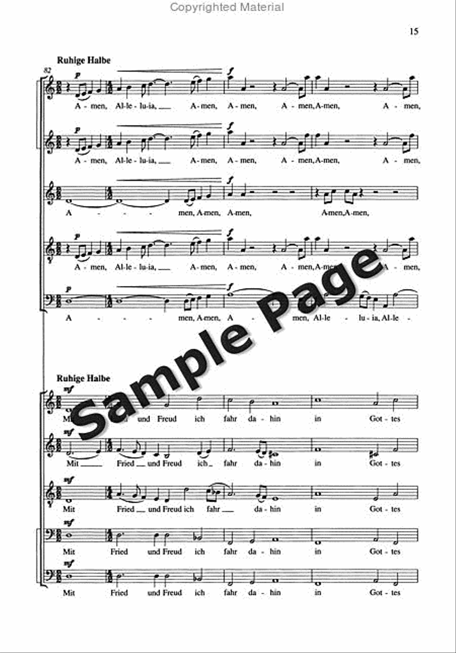 Nunc Dimittis 2 Mixed Choruses SSATB scores gallery preview page 16