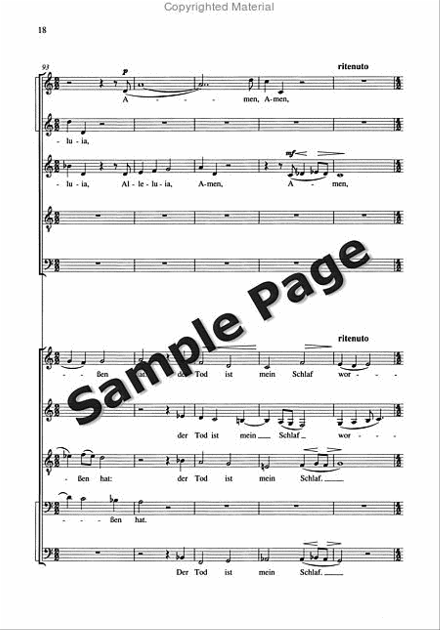 Nunc Dimittis 2 Mixed Choruses SSATB scores gallery preview page 19