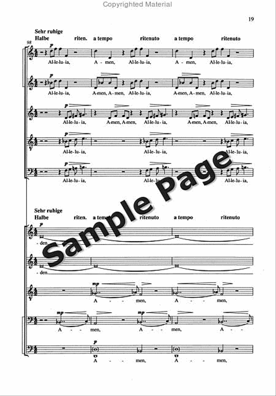 Nunc Dimittis 2 Mixed Choruses SSATB scores gallery preview page 20