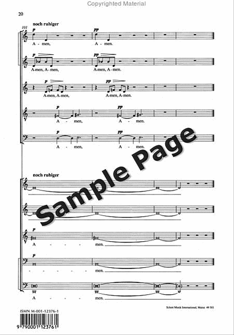 Nunc Dimittis 2 Mixed Choruses SSATB scores gallery preview page 21