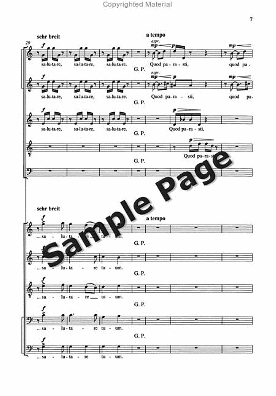 Nunc Dimittis 2 Mixed Choruses SSATB scores gallery preview page 8