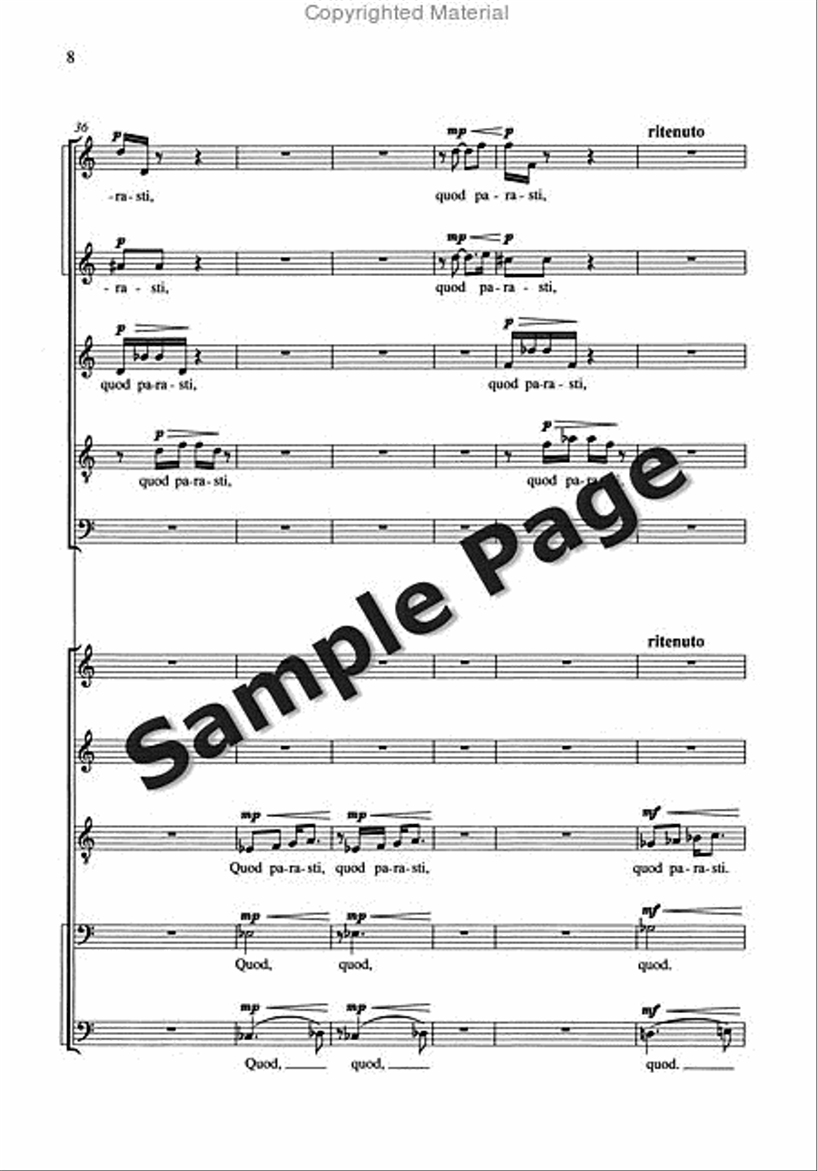 Nunc Dimittis 2 Mixed Choruses SSATB scores gallery preview page 9