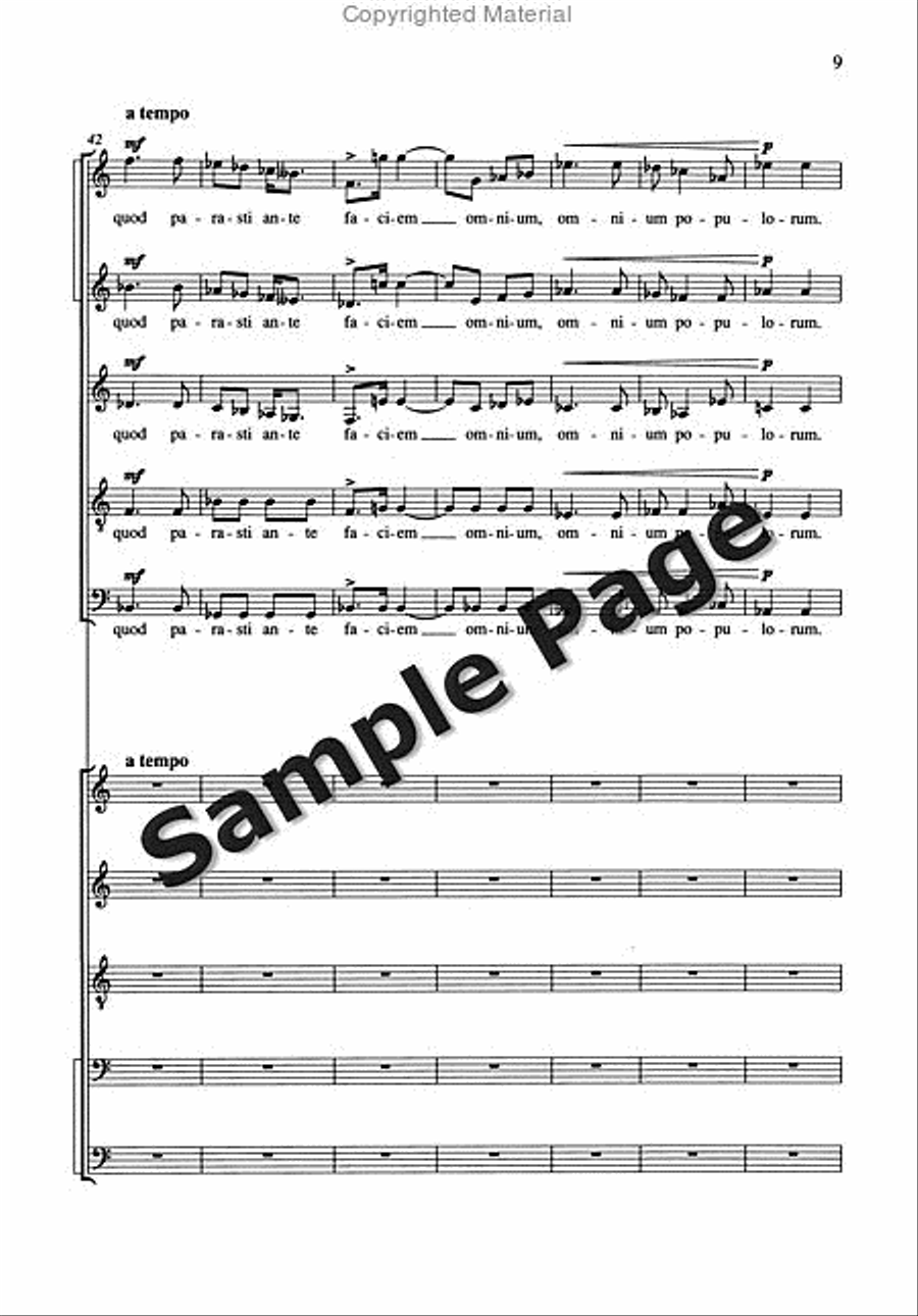 Nunc Dimittis 2 Mixed Choruses SSATB scores gallery preview page 10