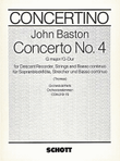 Recorder Concerto No. 4 in G Major