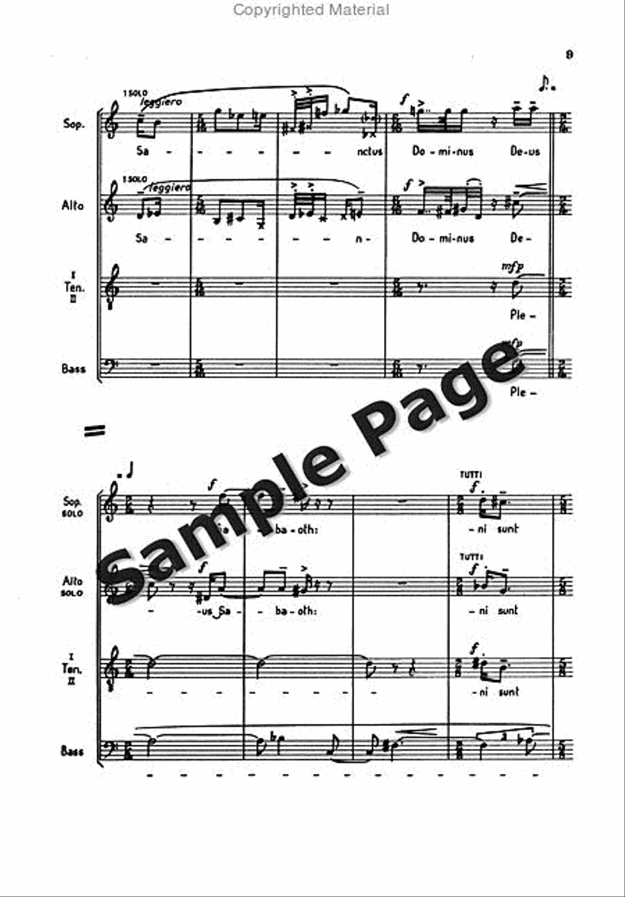 Missa Brevis Op. 4a Missa Brevis Op. 4a SSATB scores gallery preview page 12