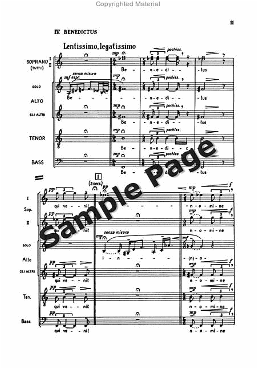 Missa Brevis Op. 4a Missa Brevis Op. 4a SSATB scores gallery preview page 14