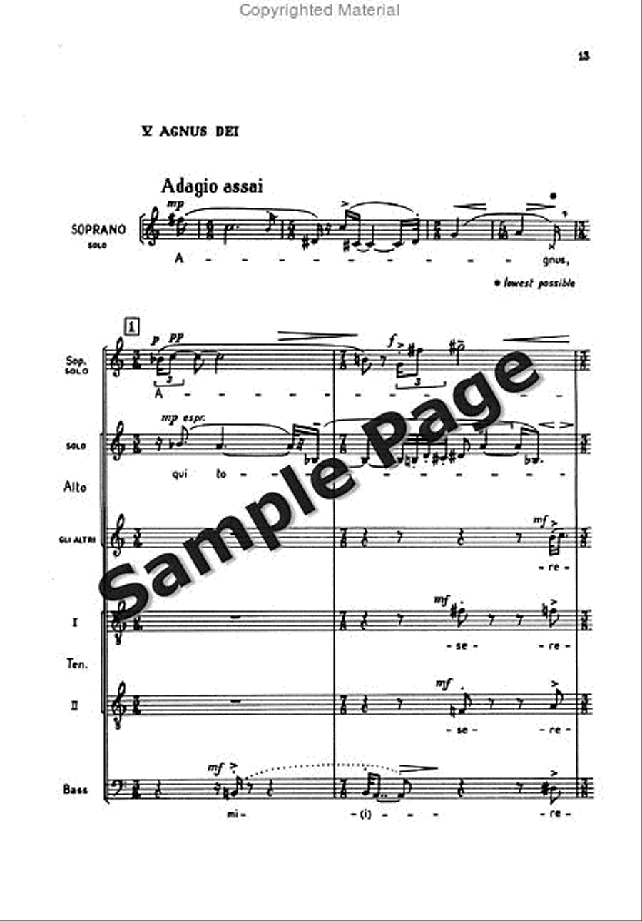 Missa Brevis Op. 4a Missa Brevis Op. 4a SSATB scores gallery preview page 16
