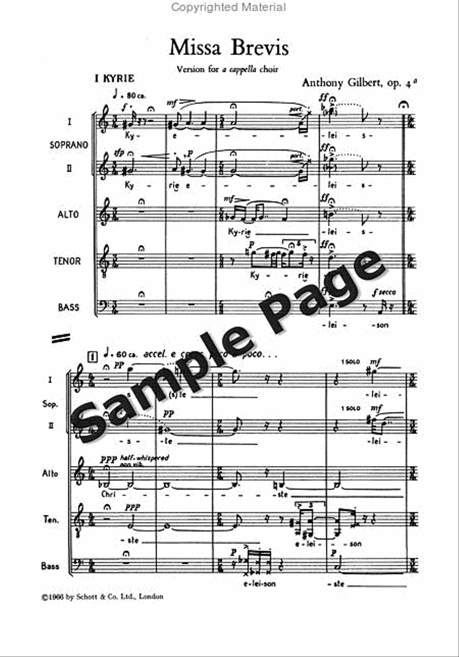 Missa Brevis Op. 4a Missa Brevis Op. 4a SSATB scores gallery preview page 4