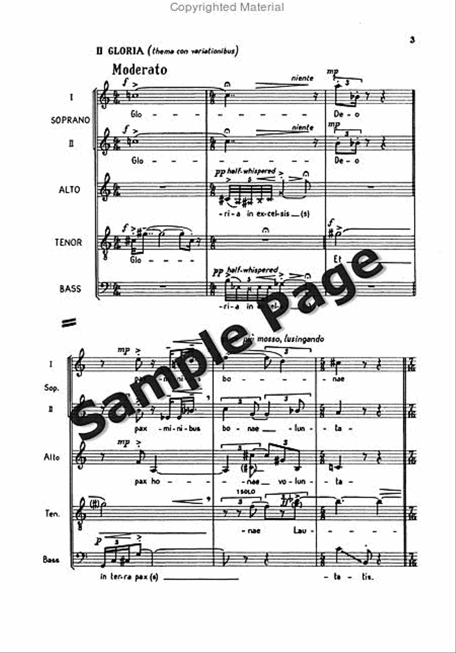 Missa Brevis Op. 4a Missa Brevis Op. 4a SSATB scores gallery preview page 6