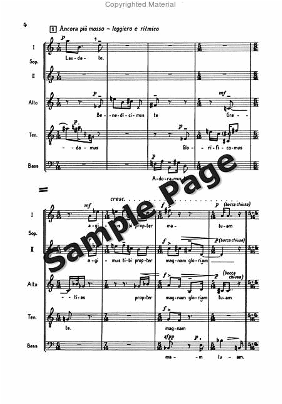 Missa Brevis Op. 4a Missa Brevis Op. 4a SSATB scores gallery preview page 7