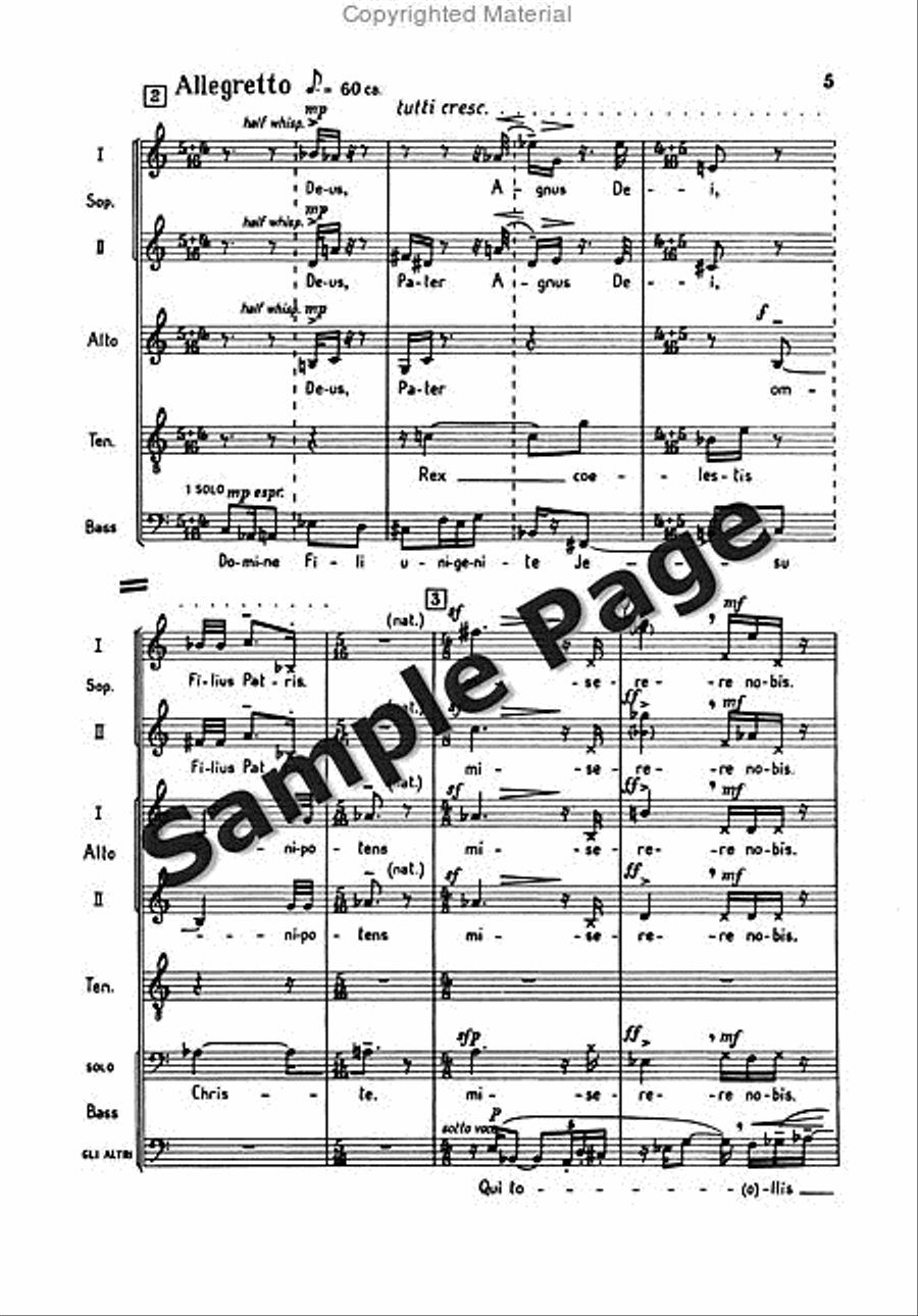 Missa Brevis Op. 4a Missa Brevis Op. 4a SSATB scores gallery preview page 8