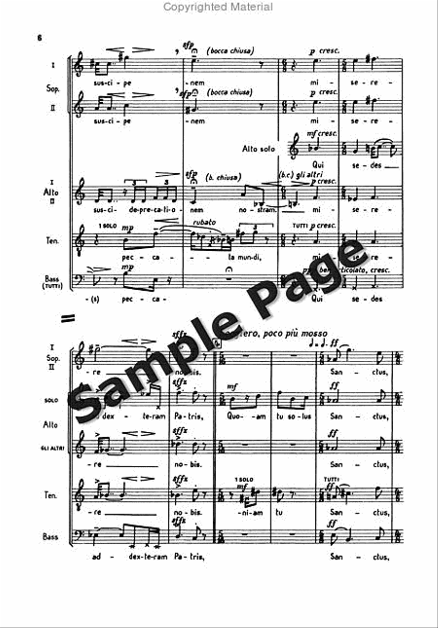 Missa Brevis Op. 4a Missa Brevis Op. 4a SSATB scores gallery preview page 9