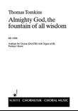 Tomkins Almighty God The Fountain Saatb