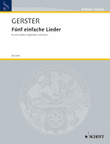 Gerster O Einfache Lieder5 (fk)