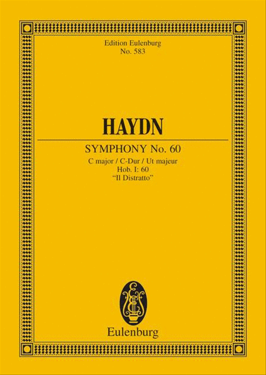 Haydn Symphony No.60 Cmaj Il D Orchestra scores gallery preview page 1
