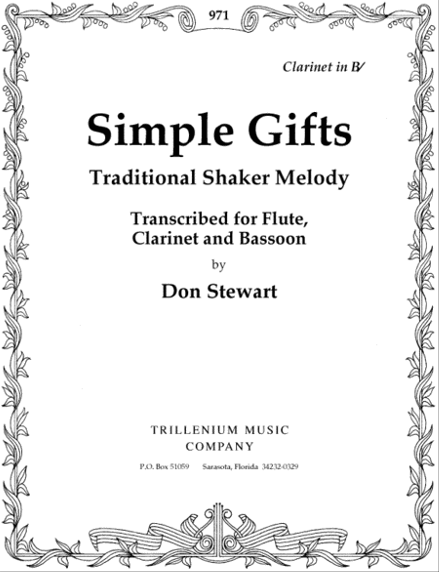 Simple Gifts Bassoon scores gallery preview page 1
