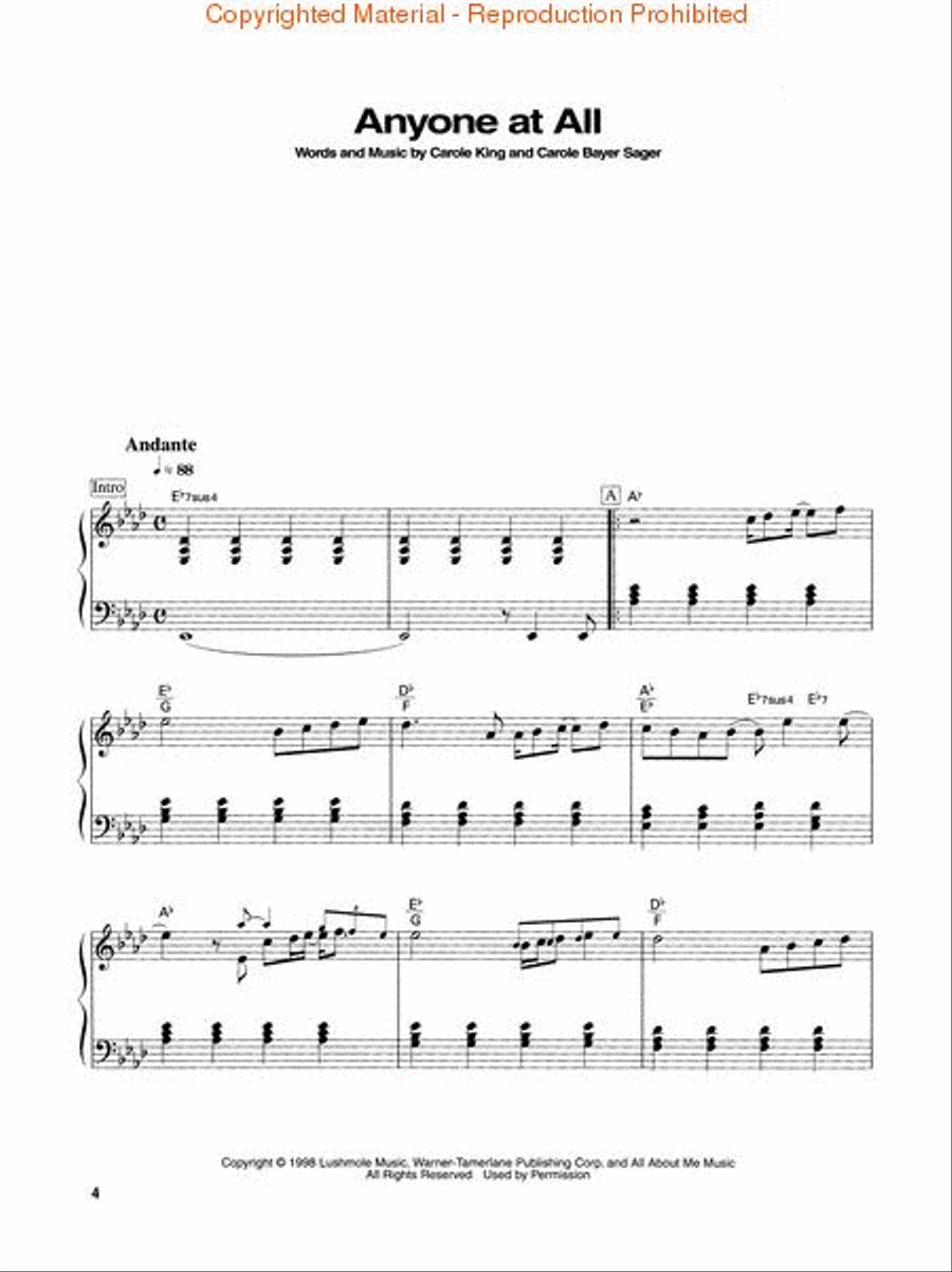 Best of Carole King Piano Solo scores gallery preview page 2