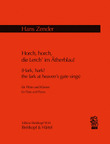 Hark, hark! the lark at heaven's gate sings