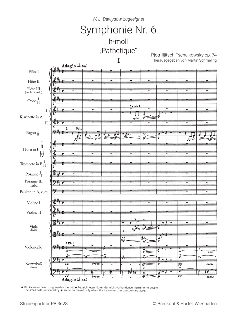 Symphony No. 6 in B minor Op. 74 Orchestra scores gallery preview page 2