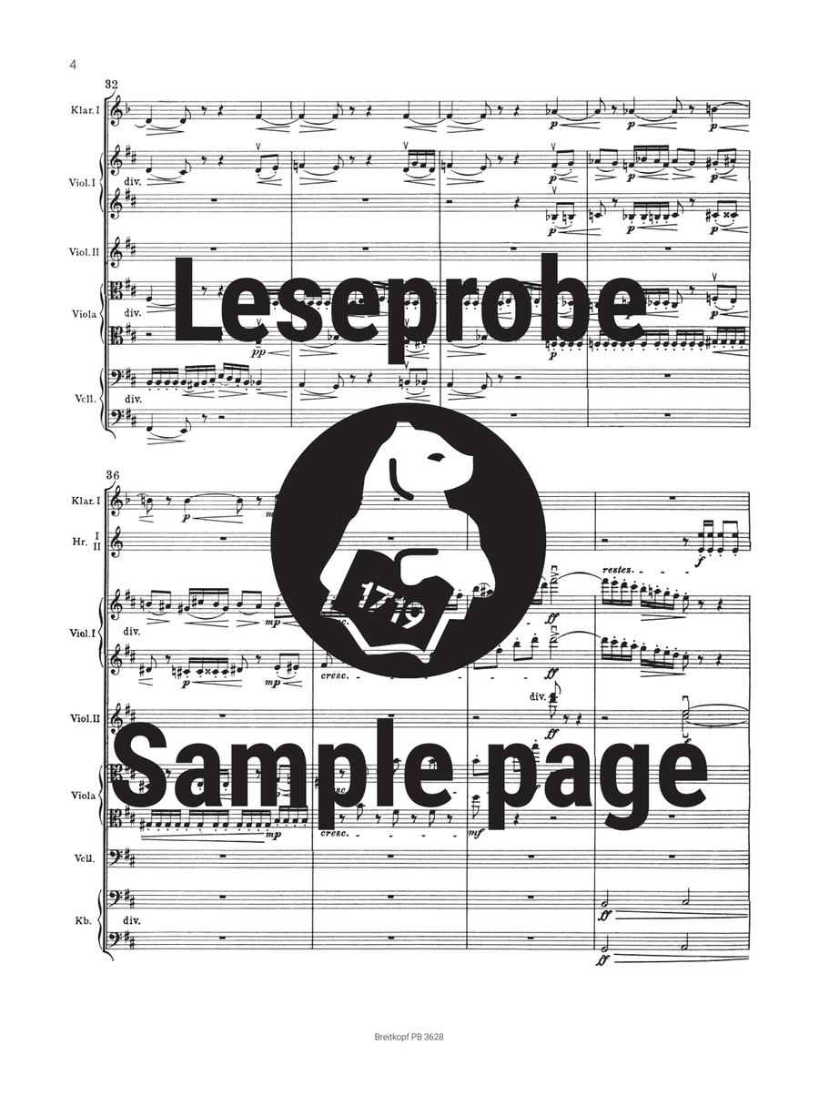 Symphony No. 6 in B minor Op. 74 Orchestra scores gallery preview page 5