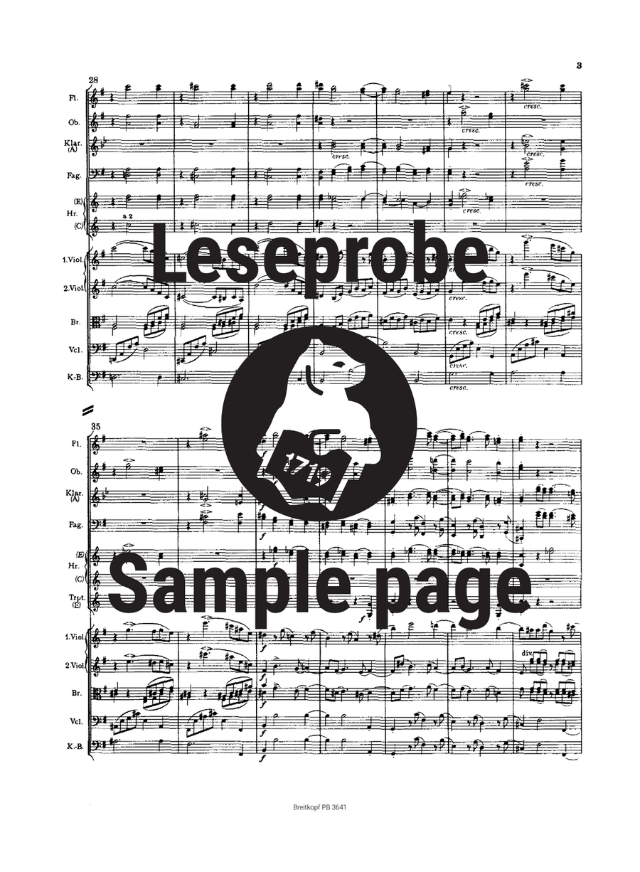 The Symphonies – Study Scores Orchestra scores gallery preview page 4
