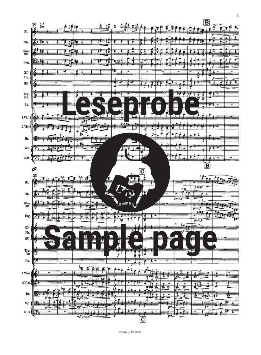 Tragic Overture in D minor Op. 81 Orchestra scores gallery preview page 4