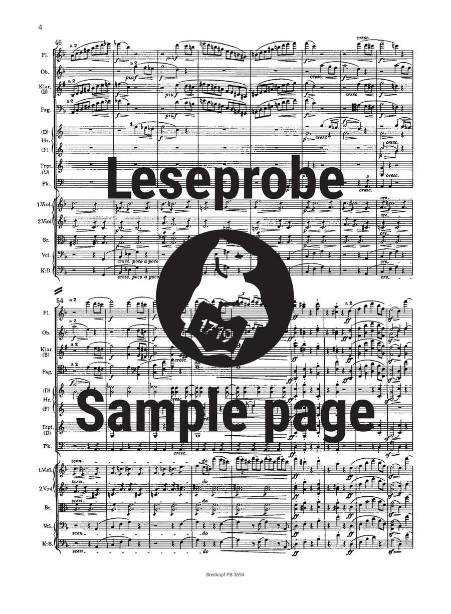 Tragic Overture in D minor Op. 81 Orchestra scores gallery preview page 5