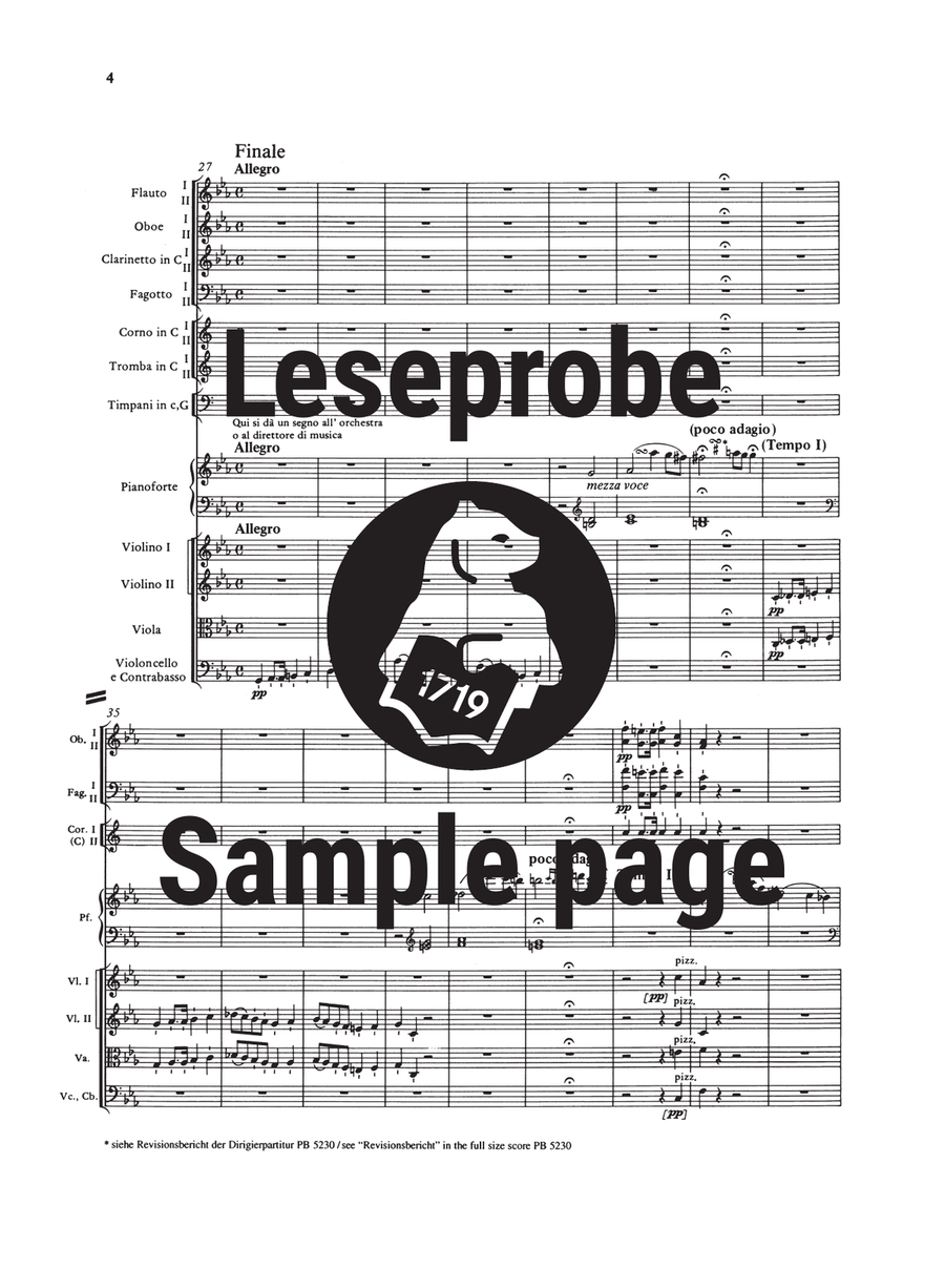 Choral Fantasia in C minor Op. 80 4-Part scores gallery preview page 5
