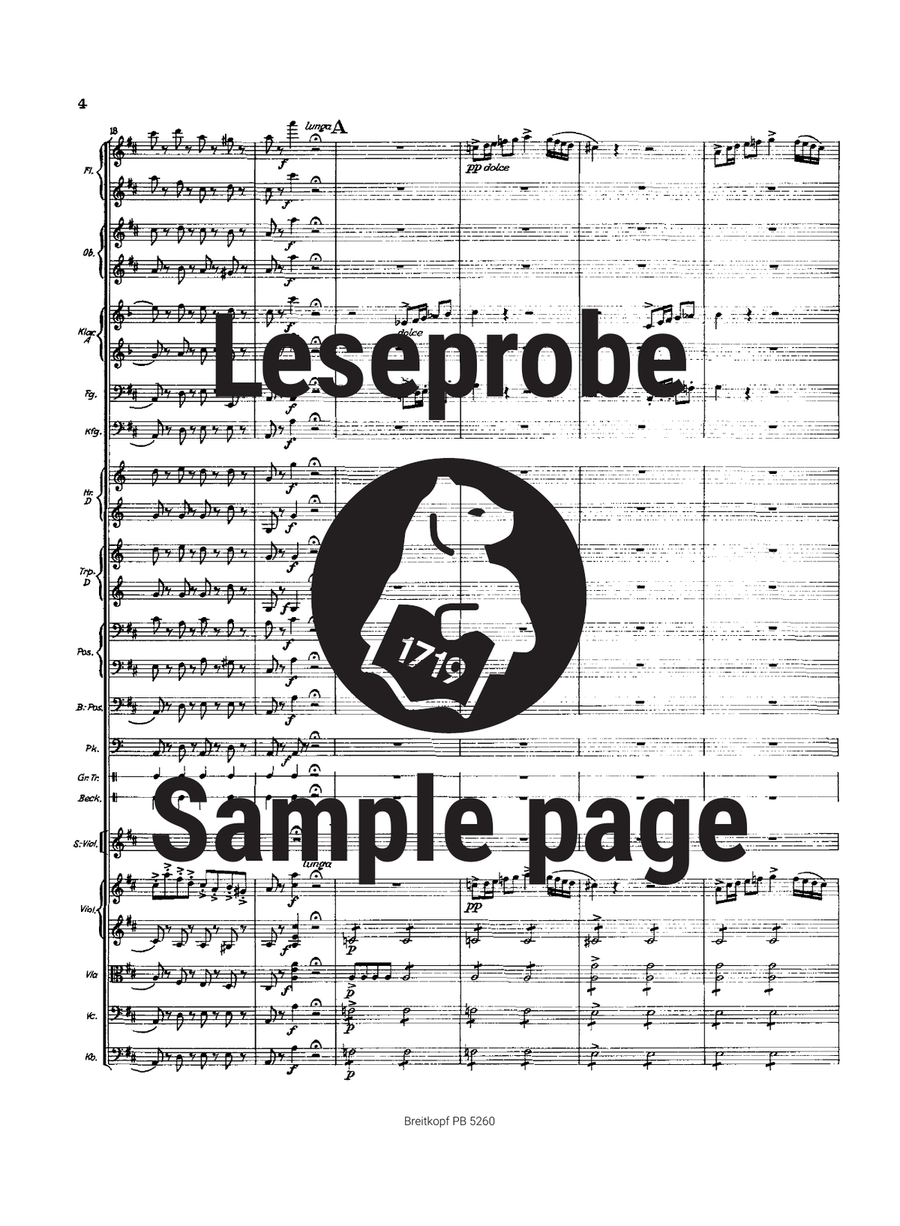 Violin Concerto No. 1 in D major Op. 6 Orchestra scores gallery preview page 5